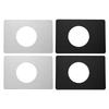 2Pcs Stainless Steel Door Lock Repair Plate Door Reinforcement Plate Door Handle Fixing Cover Filler Repair Backplate