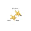 5pcs Gold Starfish Shell Charms for DIY Jewelry Accessories Stainless Steel Necklace Pendant Bracelets Findings Earrings Making