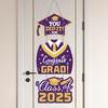Выпускной 2025 года, подвесная табличка для входной двери Выпускной 2025 года Приветственная табличка для украшения крыльца выпускного