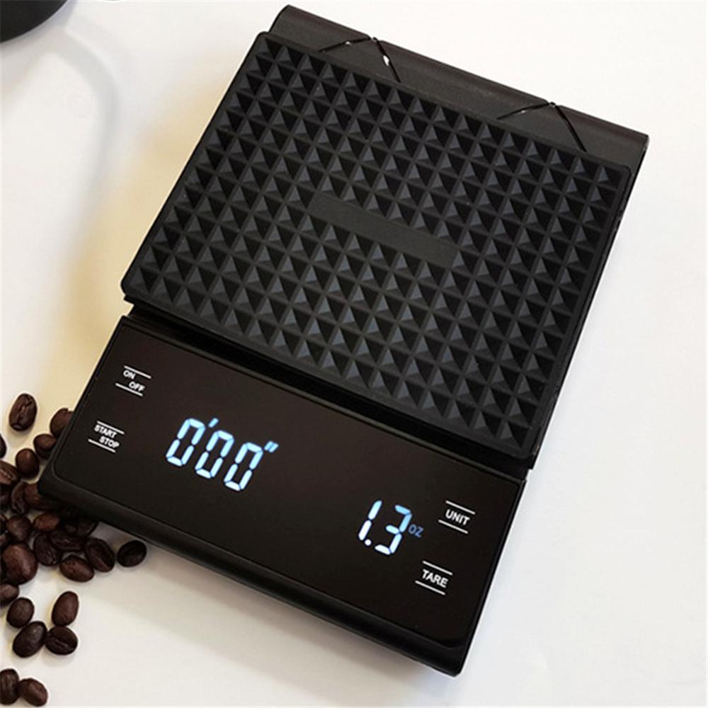 Kitchen Food Scale LED Digital Electronic Scale Precision Coffee Scale with Timer Household Baking Scale 3KG/0.1g