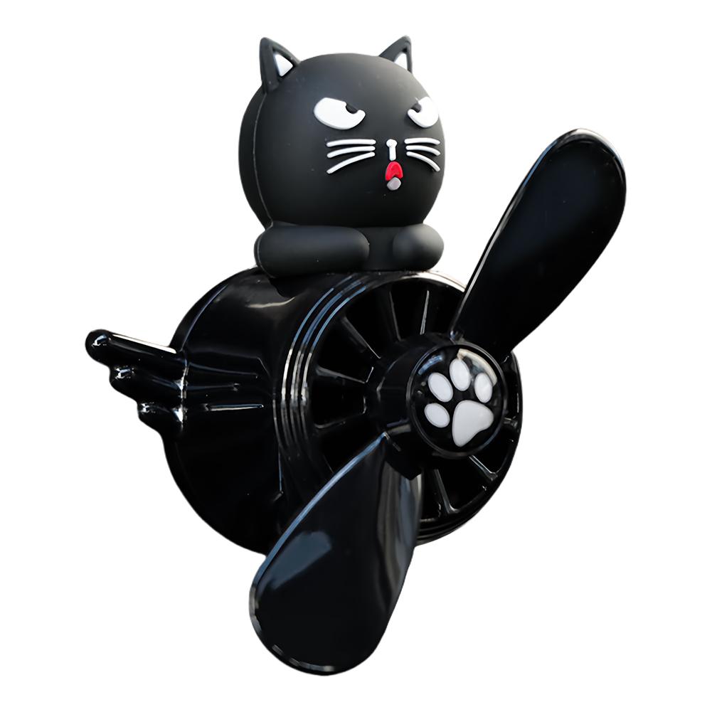 Вращающийся пропеллер Pilot Little Duck, автомобильная ароматерапия, милый освежитель воздуха для автомобиля, зажим для вентиляционного отверстия, мультяшный кот, диффузор ароматов Pilot