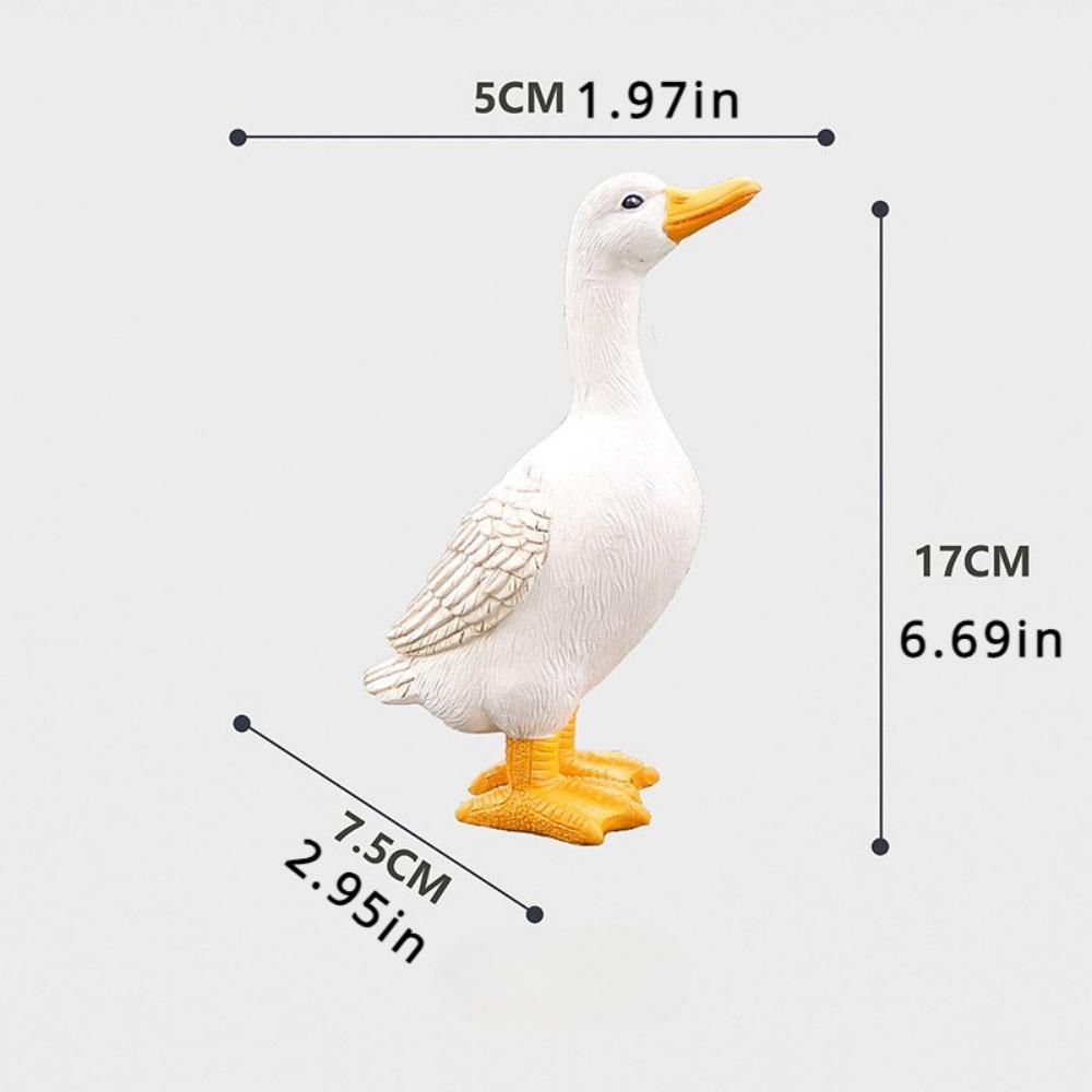 Фигурки уток из смолы, миниатюрные феи, садовые украшения, наружная статуя, украшение для двора, бассейна, домашнего сада, бассейна, пруда, декоративные