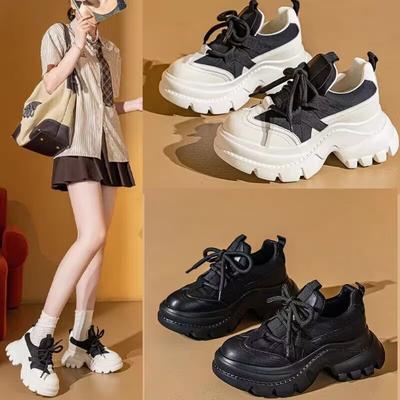 Jinglan платформа папины кроссовки женские осень и зима новые универсальные платформа маленькие повседневные спортивные туфли