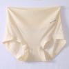 Women's Underwear High Waist Seamless Ice Silk Silk 5A Antibacterial Summer Thin Breathable Large Size Briefs