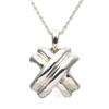 Used TIFFANY&Co. Necklace Signature Cross Silver925 3.8g Silver Accessories