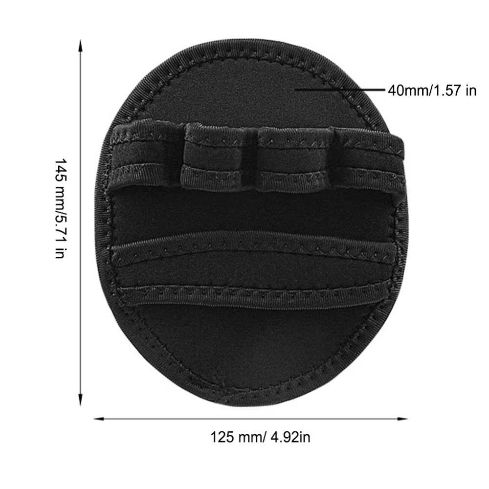 1 Pair Thicken Weightlifting Hand Protect Pads Non-slip Gym Power Gloves Pull-ups