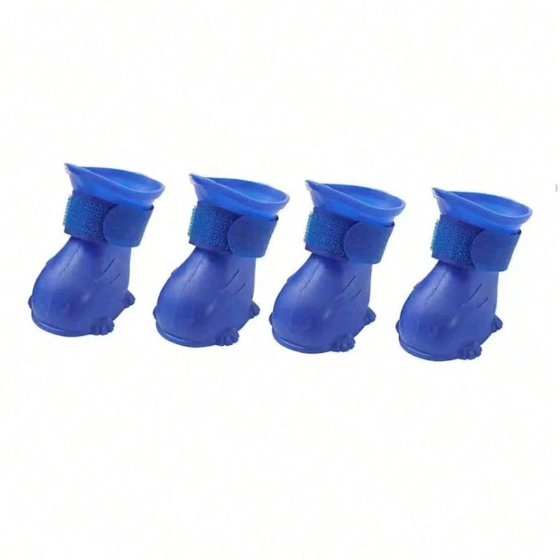 1 пара нескользящей дождевой обуви для питомца; Водонепроницаемая и износостойкая уличная дождевая обувь для собак; Товары для домашних животных.