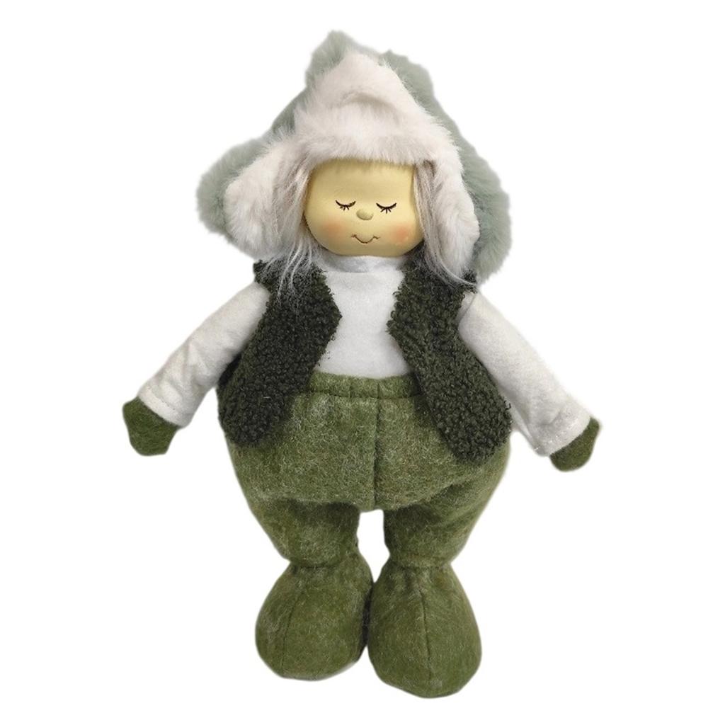 Милое смоляное лицо Кукла с детским лицом Лес Плюшевая ткань Поделки Украшение Праздничный подарок