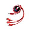 DKHN5 Retractable Car Charging Cable 3 in 1 Multi USB Cord For BMW Performance F25 F26 F15 F16 E90 E91 E92 E60 E84 G22 G32 F13 Sticker