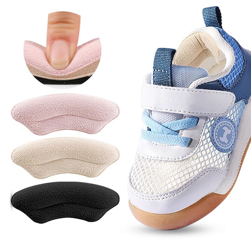 1 Pair Children Heel Stickers Protector Baby Shoes Anti-drop Heel Pad Anti-grinding Soft Adjustment Shoe Size Half Pads Inserts