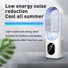 6 Speeds Bladeless Misting Fan Water Mist Atomization Desktop Cooling Fan  Desktop Use