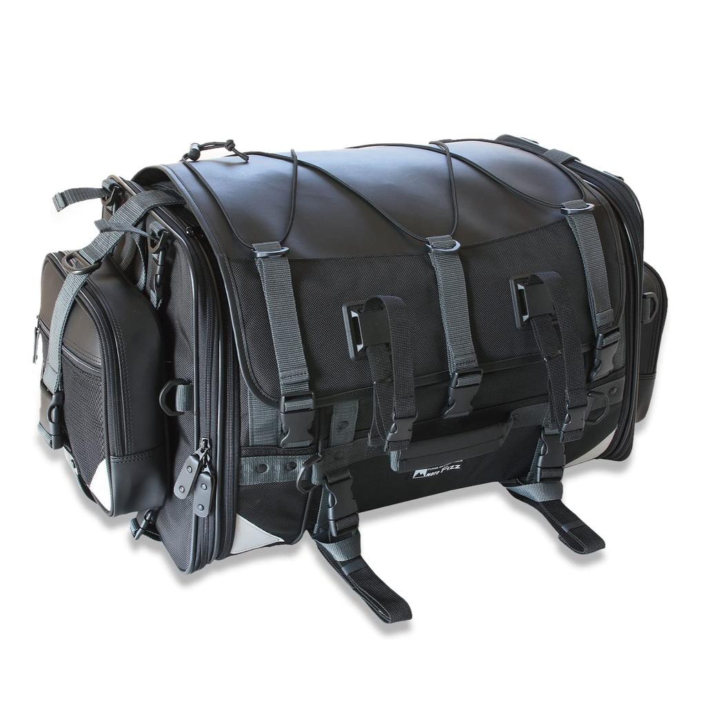 TANAX Camping Seat Bag 2 MOTOFIZZ Black Capacity MFK-102 (Variable 59-75l)