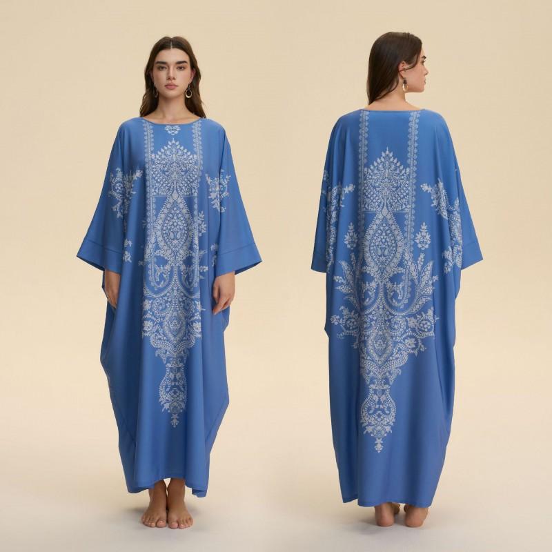 Womens Loose Stylish Printed Pajamas 4-Way Stretch Loungewear Home Sleep