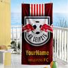 Rb Leipzig Personalized Name Beach Towel Soft Durable Quickdry Suitable For Swimming Gym Camping Yoga Vacation
