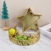 Iron Material Dessert Tray Moon Star Shaped Food Storage Container Dinner Plate  Table Decor