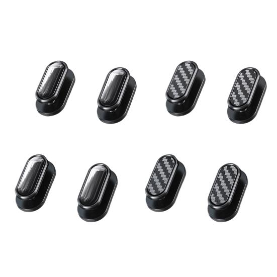 4Pcs Hidden Car Hooks ABS Adhesive Back Seat Organizers for Keys Masks Chargers Multi-surface Car Hooks for Leather Glass Tile