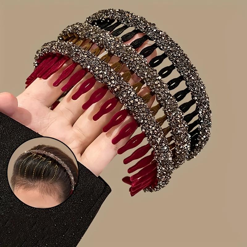 1/2/3 шт. Новая мода сверкающий ободок со стразами для женщин и девочек элегантный ободок для волос обруч аксессуары для волос