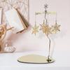 Карусель Вращающийся Подсвечник Золотая Карусель Подсвечник для Чайной Свечи с Вращающимся Поддоном Элегантный Декор Стола