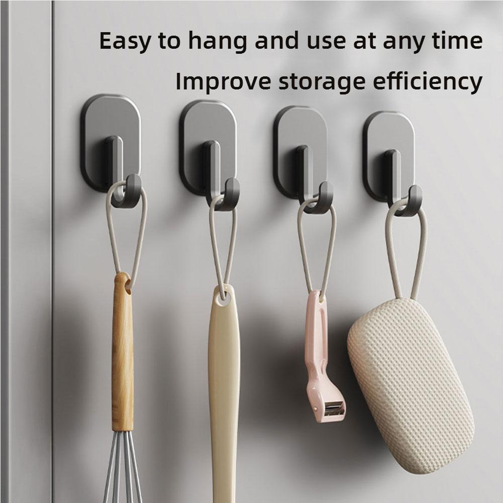 Non Perforated Refrigerator Magnetic Hook, Household Door Rear Hook, Multifunctional Thickened Strong Suction, Reusable Suction