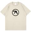 Punk Aphex Twin Print T-Shirt Oversize Hip Hop Streetwear Harajuku T Shirt Goth Summer Top Short Sleeve Cotton Clothes