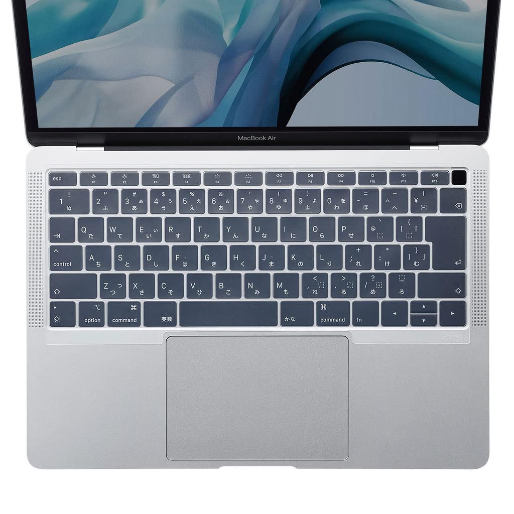 SANWA SUPPLY Силиконовая накладка на клавиатуру для MacBook Air с дисплеем Retina FA-SMACBA13R 13,3 дюйма (чистый)