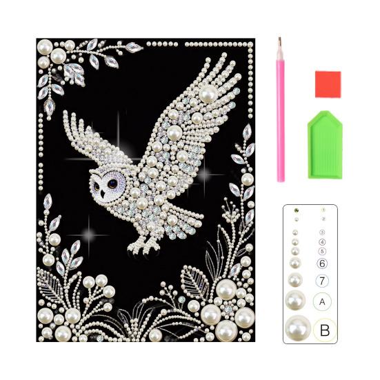 Набор для 3D-рисования жемчугом DIY Искусство и поделки из искусственного жемчуга для взрослых Мозаичная настенная живопись Картина с жемчугом и стразами в виде бабочки для декора дома и спальни