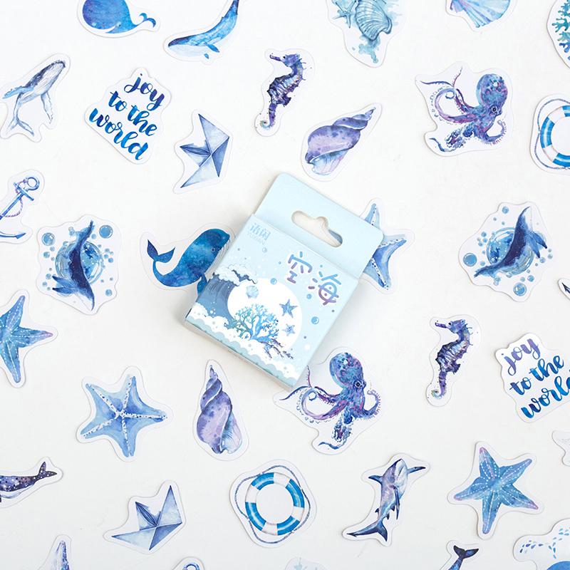 50 шт./упак., милые цветочные плакаты с единорогом, мини-бумажные наклейки, украшение для дневника, этикетка для скрапбукинга, канцелярские принадлежности