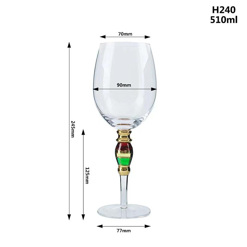 Бокал для шампанского Phnom Penh Diamond Crystal Glass Цветные стеклянные бокалы для напитков Caliz Cup Набор золотых бокалов для вина Винтажные чашки