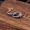 Серьга-кольцо с винтажным драконом из нержавеющей стали 316L для мужчин, серьги в уличном хип-хоп стиле, модные животные, панк-украшения