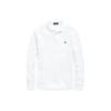 Polo Custom Slim Fit Solid Color Long Sleeve Polo Shirt Men Tops White MNPOKNI16820114-100