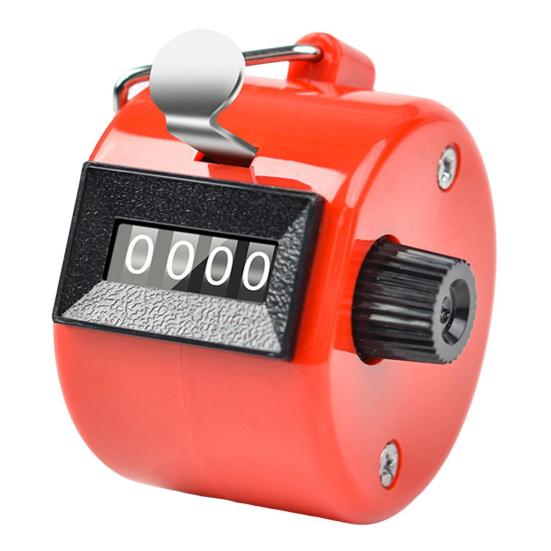 Ручной счетчик с 4-значным числом, счетчик-кликер для тренировок, вязания, рыбалки, гольфа, спортивных мероприятий, ручной механический счетчик шагов