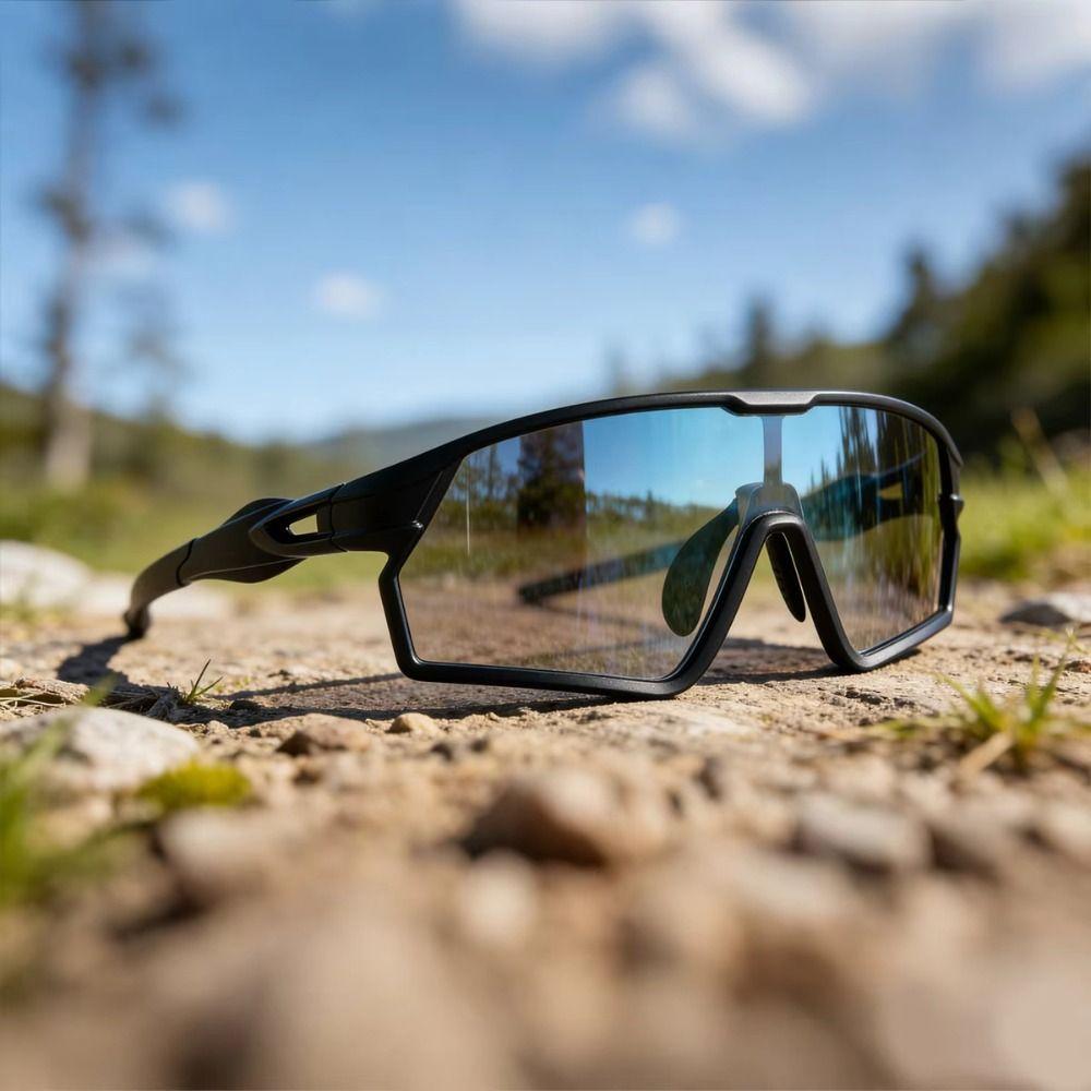 UV400 Photochromic Cycling Glasses Turned Up Sports Sunglasses Photochromic Bike Glasses Summer