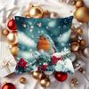Снежный малиновка наволочка для праздничного видаПодходит для дивана автомобиля спальни декоративная наволочка на подушку