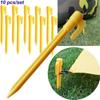 10 Pcs Plastic Heavy Duty Camping Outdoor Stake Nails Pegs Pins Tents Stakes Nails Fixing