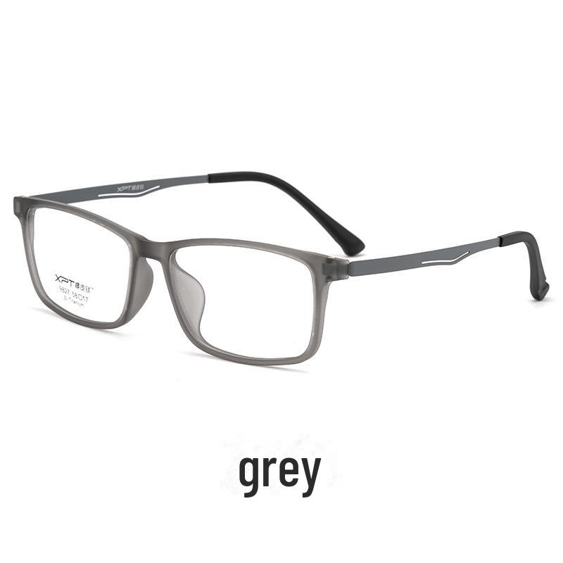 Men's Ultra-Light Pure Titanium Myopia Glasses Frame - Comfortable, Full-Frame with Elastic Paint 9827