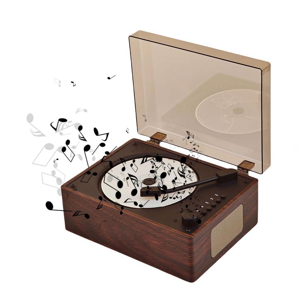 CD-плеер Перезаряжаемый Поддержка CD BT USB 3,5 мм AUX Беспроводной динамик Bluetooth-совместимый 5.0 Настольный CD-плеер Декор для дома