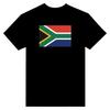 T-shirt - PIXELFORMA - Drapeau Afrique du Sud - Noir - 100% coton - Manches courtes