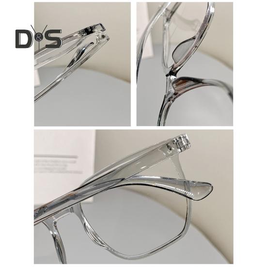 Blue Light Blocking Glasses Unisex Large Frame Clear View Strong Hinge Transparent with Brim Eye Protection Clear Bluelight Glasses Spectacles Eyewear