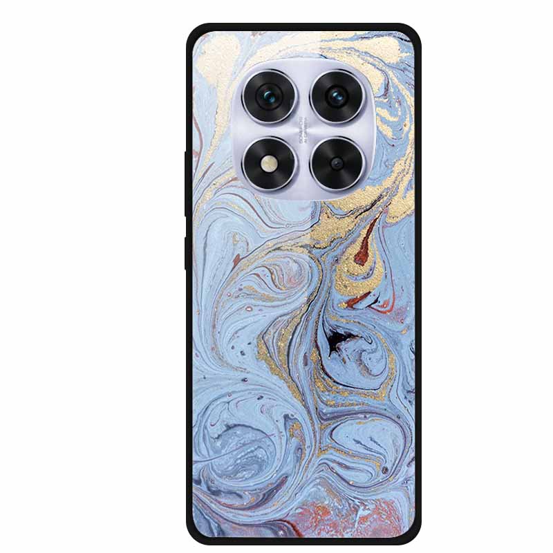 Закаленное Стекло Чехол Для Xiaomi Redmi Note 14 Pro 5G Задняя Крышка ПК Жесткий Ударопрочный Чехлы Пиво Мраморная Текстура Крутой Модный Funda