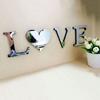26 Letters DIY 3D Mirror Acrylic Wall Sticker Decals Wall Art Mural for Home Wedding Decor