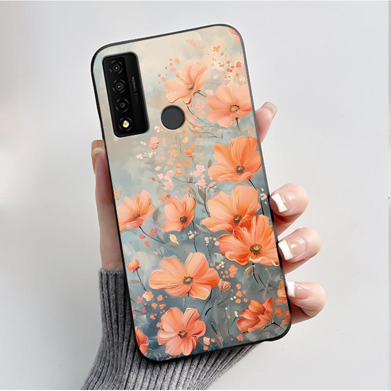 Case For TCL 20 XE 20XE 5087Z Phone Case Luxury Fashion Butterfly Flowers Black Soft TPU Silicone Protective Cover Shell Casing