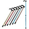 1PC 75-90cm Aluminum Alloy Adjustable Walking Stick 2 Section Stable Anti-Skid Crutch Old Man Hiking Cane Height