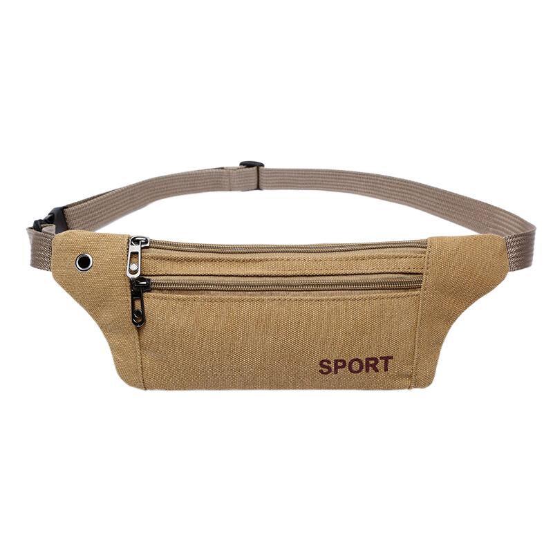 Оксфорд Ткань Fit Waistpack Мобильный поясной рюкзак мужской Спорт на открытом воздухе Отдых Бег Защита от кражи Ультратонкий Невидимый