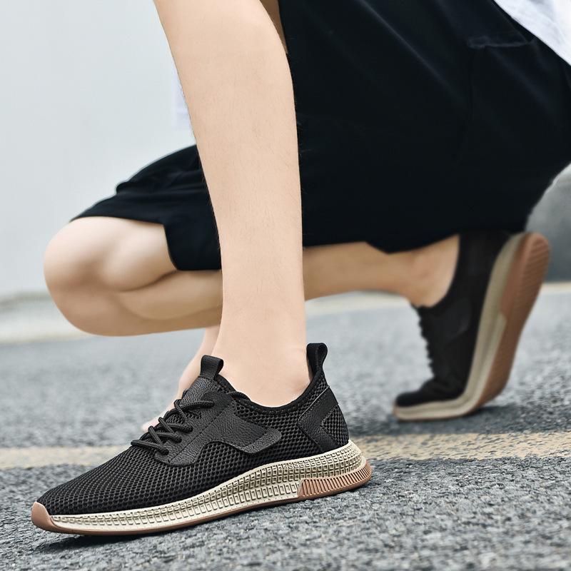 Мужские дышащие повседневные кроссовки из сетки Flyknit - Мягкая подошва, легкие, модные, больших размеров