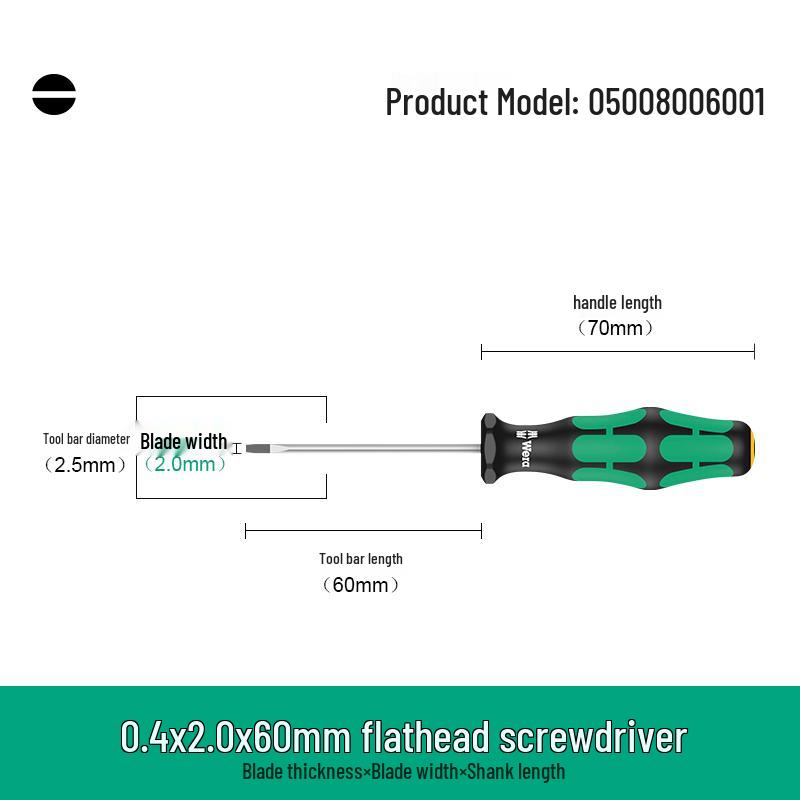 Набор отвёрток Wera Нескользящие Phillips 350 и Шлицевые 335 - Высокая твёрдость, Импортный инструмент.