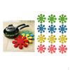 12Pcs Pot , Resistant Insulation Pad Bowl ,Cup Mat Petal Shape