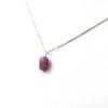 Stones and Minerals. Raw Ruby Necklace. 6.62 Ct. Kiteto District, Manyara Region, Tanzania.