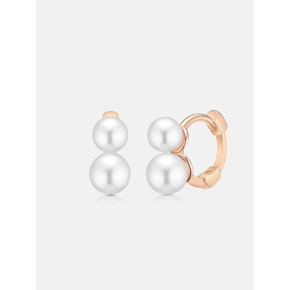 René Perla Sterling Silver Rose Earrings A243Se9013Rph