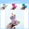 Adorable Plush Unicorn Keychain Soft Pp Cotton Miniature Horse Bag Charm