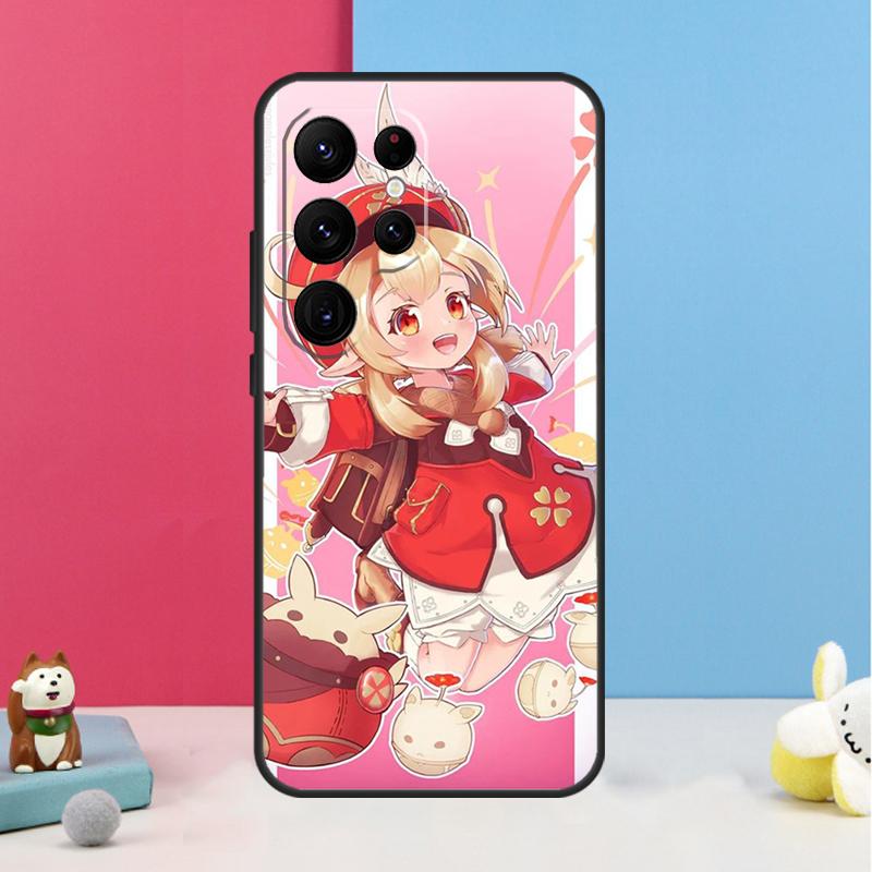 Genshin Impact Klee Case For Samsung Galaxy S26 S25 Ultra S20 S21 S22 S23 S24 Plus S10 S25 FE Back Cover Shell